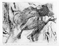 Dry point, A5 plate format, 2017 